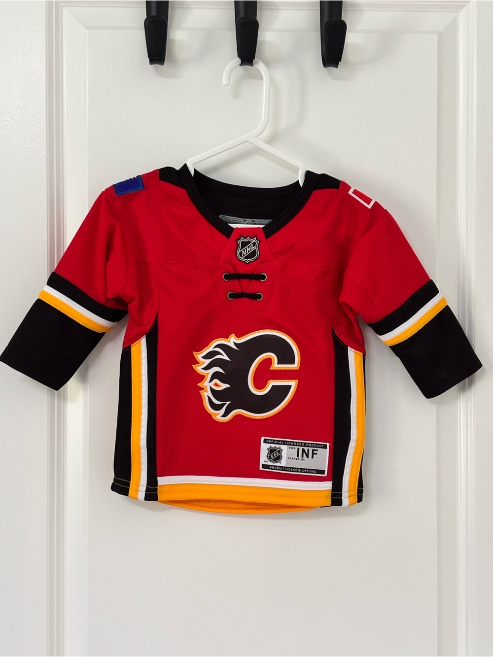 NHL Calgary Flames Red Kids Replica Hockey Jersey